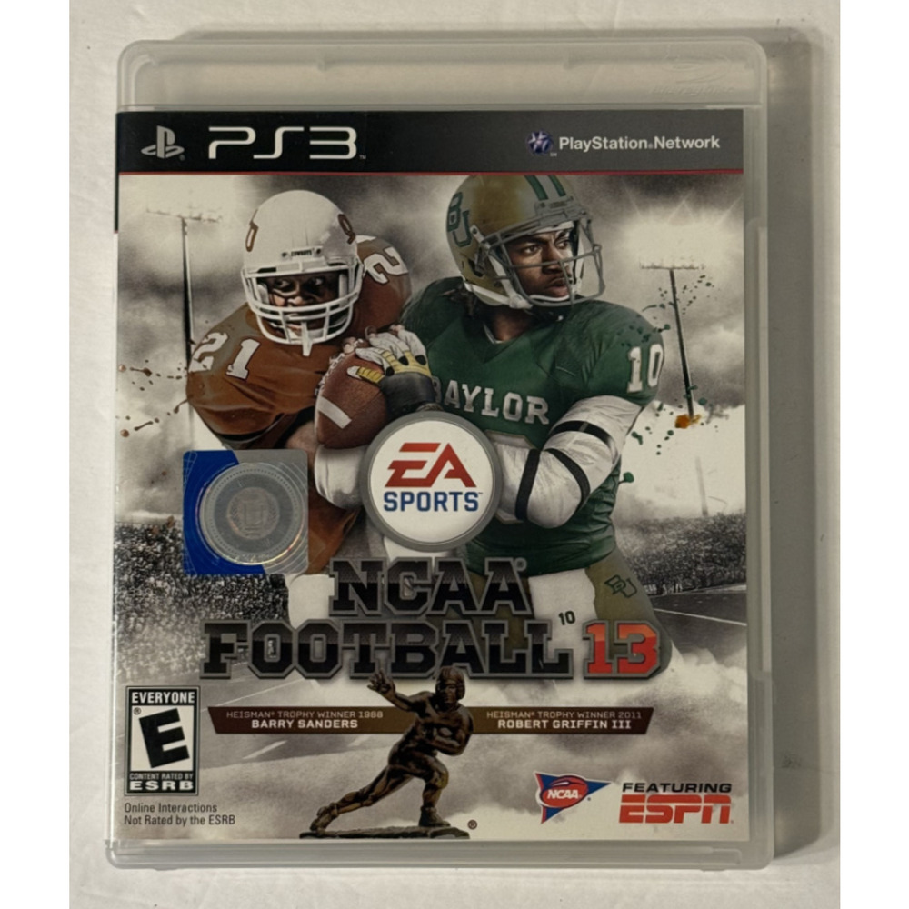 NCAA Football 13 Sony PlayStation 3 PS3 2012 Manual / Insert Included